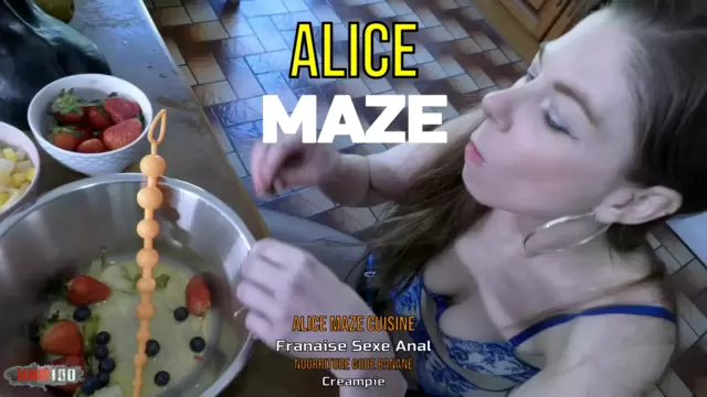 Alice Maze Cuisine Française Sexe Anal Nourriture Gode Banane Creampie