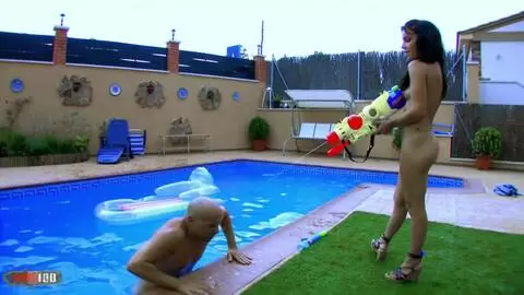 Jordanne Kali et Allya se font défoncer près de la piscine par Max Cortes photo 15