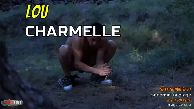 Sexe sauvage et sodomie à la plage avec la pornstar française Lou Charmelle