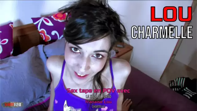 Sex tape en POV avec la star du porno française Lou Charmelle