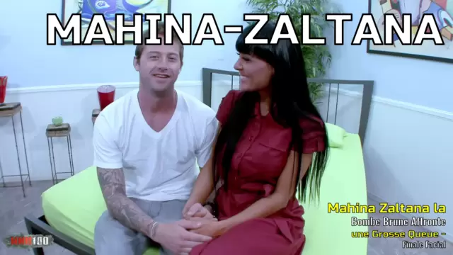 Mahina Zaltana la Bombe Brune Affronte une Grosse Queue - Finale Facial Époustouflant