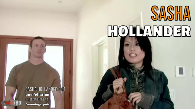 Sasha Hollander fait une fellation à l'énorme bite de TJ Cummings, puis l'utilise à fond.