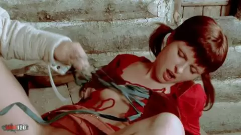 Baise anale avec éjaculation faciale d'une rousse plantureuse et une grosse bite. photo 04