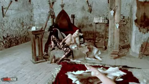 Trio lesbien médiéval avec Boroka, Vanessa et Radka photo 08